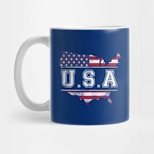 Flag USA independence day Mug